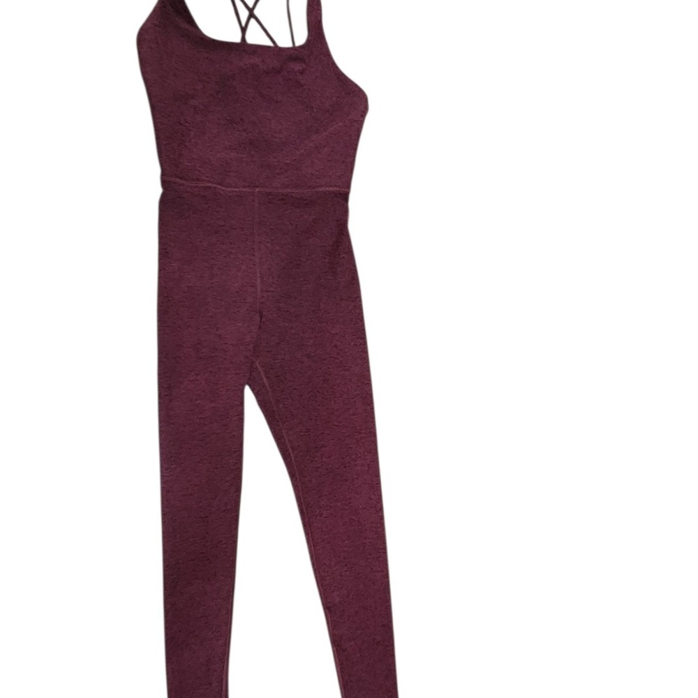 NWT CALIA by Carrie Underwood LustraLuxe Bodysuit Wine Burgundy Workout Yoga XS
